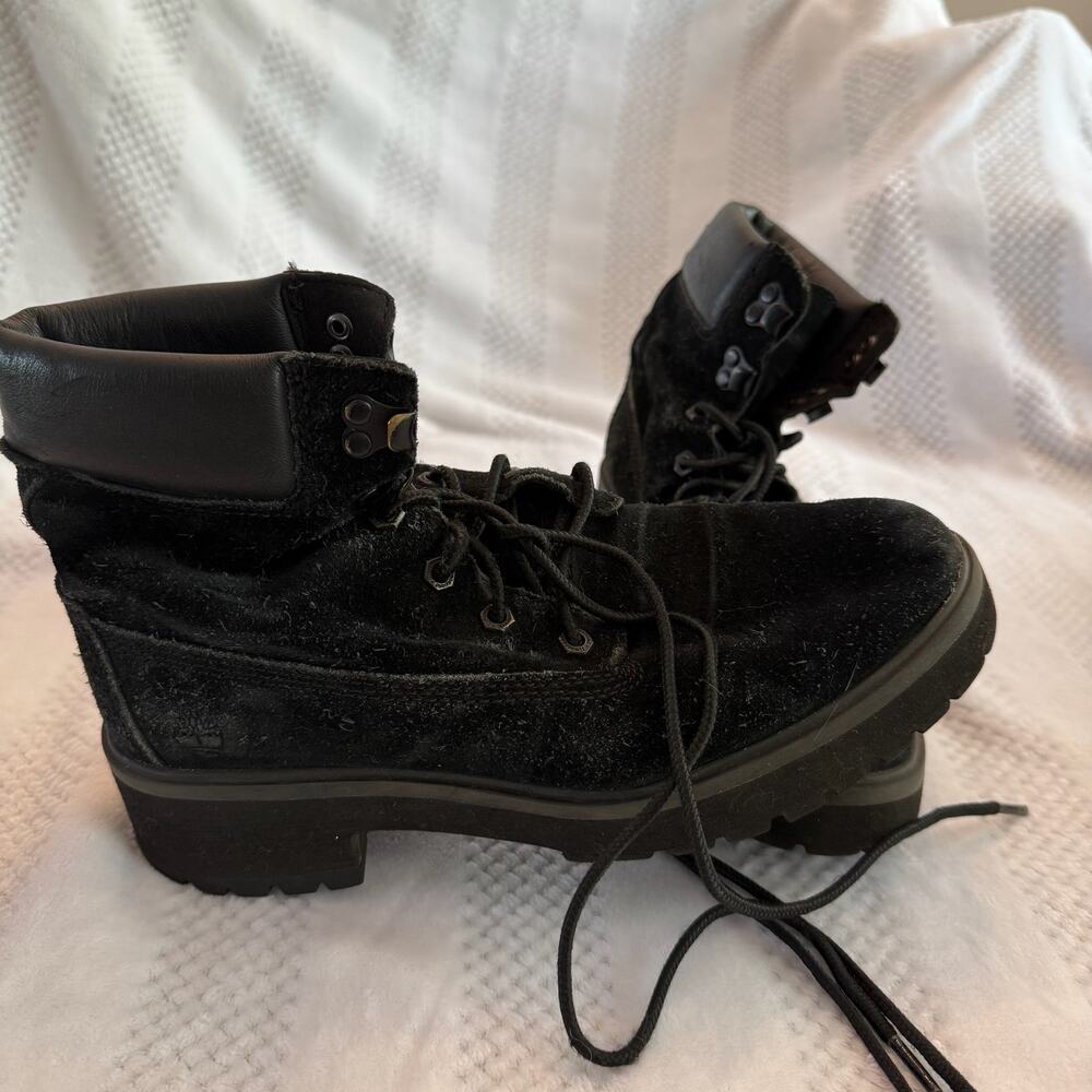 timberland black ankle lace up boot Black 90's Suede Lace Up Chukka size 8.5